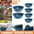 Chicken Feeding Basin 6pcs Plastic Breeding Trough Bowl Farm Feeder Container V528-CULTURE-POT-S-6PCS-772758