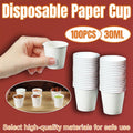 Small Paper Tasting Cups 100pcs White 30ml Disposable Sampling Drink Cups V528-CUP-100PCS-WHITE-30ML-585986