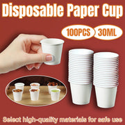 Small Paper Tasting Cups 100pcs White 30ml Disposable Sampling Drink Cups V528-CUP-100PCS-WHITE-30ML-585986