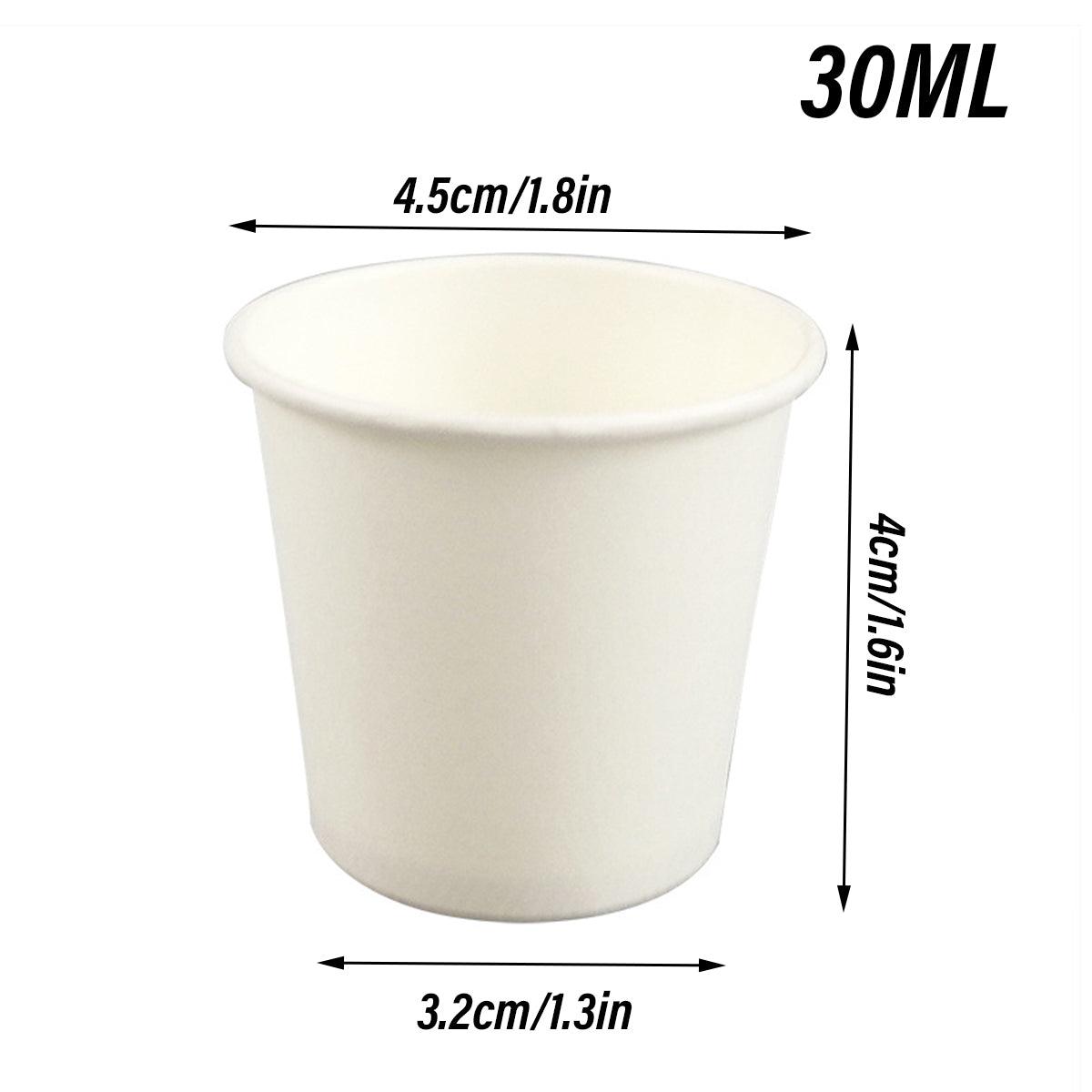 Small Paper Tasting Cups 100pcs White 30ml Disposable Sampling Drink Cups V528-CUP-100PCS-WHITE-30ML-585986