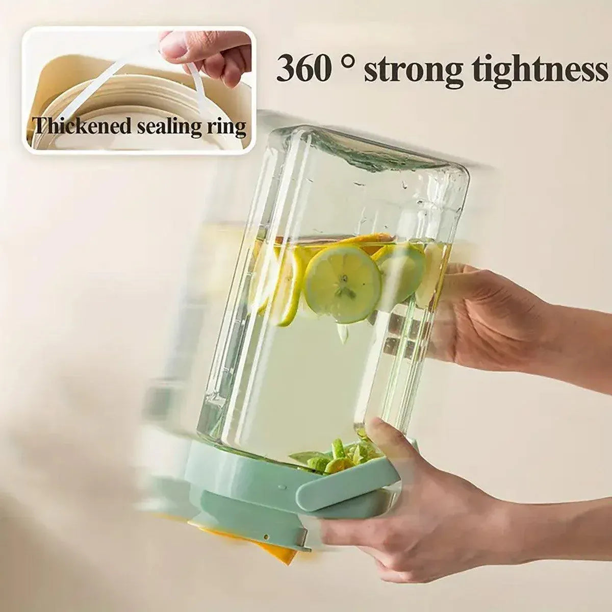 Large Capacity 3.5L Cold Water Kettle Home Use Beverage Dispenser Jug Mug - Green V528-CUP-3500ML-GREEN-763027