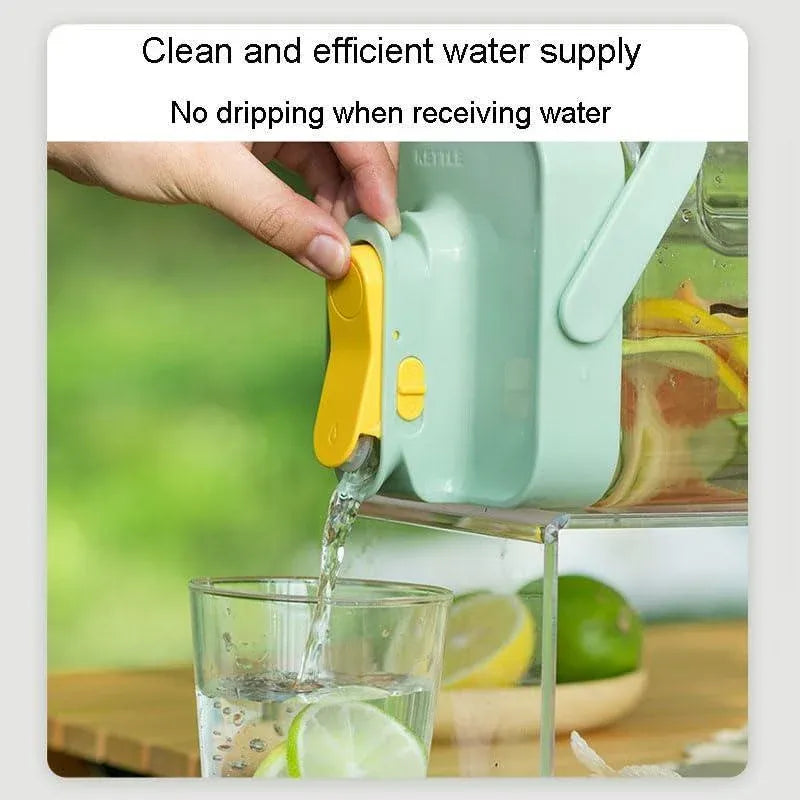 Large Capacity 3.5L Cold Water Kettle Home Use Beverage Dispenser Jug Mug - Green V528-CUP-3500ML-GREEN-763027