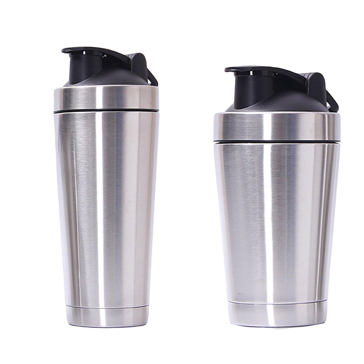 500/750ML Stainless Steel Protein Blender Shaker Cup Bottle Mixed Water Sport - 750ml V528-CUP-750ML-566112