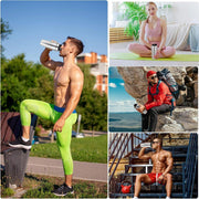 500/750ML Stainless Steel Protein Blender Shaker Cup Bottle Mixed Water Sport - 750ml V528-CUP-750ML-566112