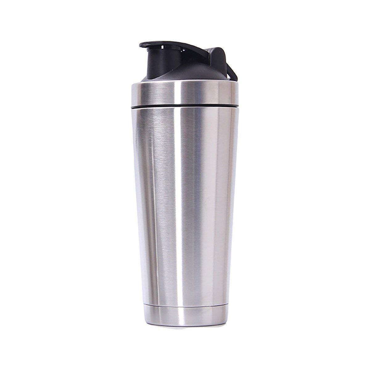 500/750ML Stainless Steel Protein Blender Shaker Cup Bottle Mixed Water Sport - 750ml V528-CUP-750ML-566112