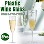 8pcs 180ml Plastic Champagne Glass Tall Wine Glass for Party Wedding Celebration V528-CUP-8PCS-180ML-287548