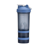 Powder Milkshake Drink Cup Sport Water Bottle 500Ml 3 Tier Protein Shaker Pill - Green V528-CUP-GREEN-30636