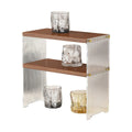 Acrylic Desktop Cup Holder Multi-Purpose Portable Storage Organizer For Home - Brown V528-CUP-HOLDER-2-HTS-333002