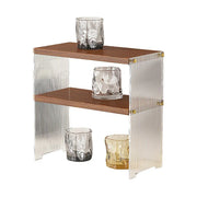 Acrylic Desktop Cup Holder Multi-Purpose Portable Storage Organizer For Home - Brown V528-CUP-HOLDER-2-HTS-333002