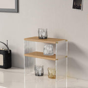 Acrylic Desktop Cup Holder Multi-Purpose Portable Storage Organizer For Home - Wood V528-CUP-HOLDER-2-YMS-995010