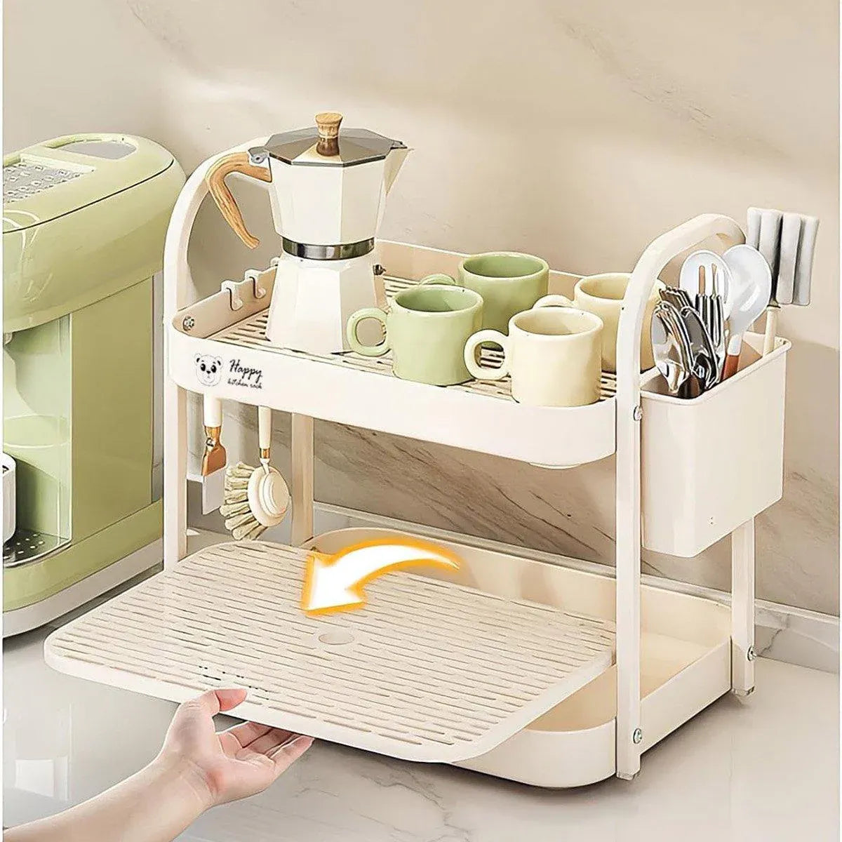 Double Layer Shelf Storage Rack for Water Cups Tea Cups Organizer Kitchen Rack V528-CUP-HOLDER-507488