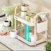 Double Layer Shelf Storage Rack for Water Cups Tea Cups Organizer Kitchen Rack V528-CUP-HOLDER-507488