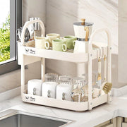 Double Layer Shelf Storage Rack for Water Cups Tea Cups Organizer Kitchen Rack V528-CUP-HOLDER-507488