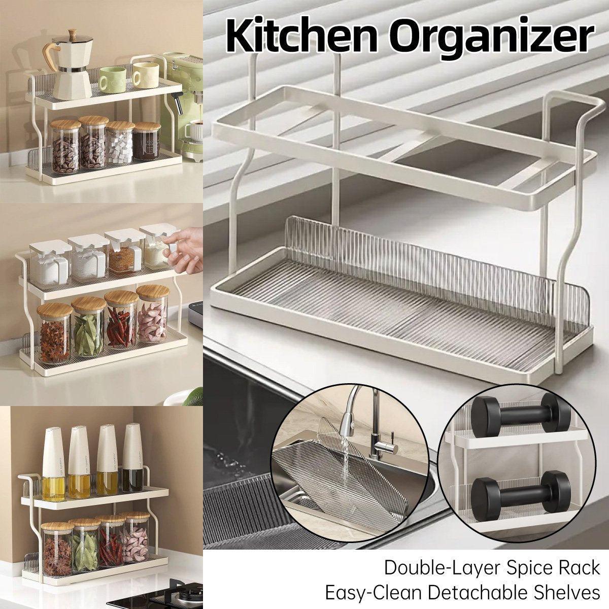 2 Tier Shelf Kitchen Storage Rack Organizer for Home and Countertop Organization V528-CUP-HOLDER-640187