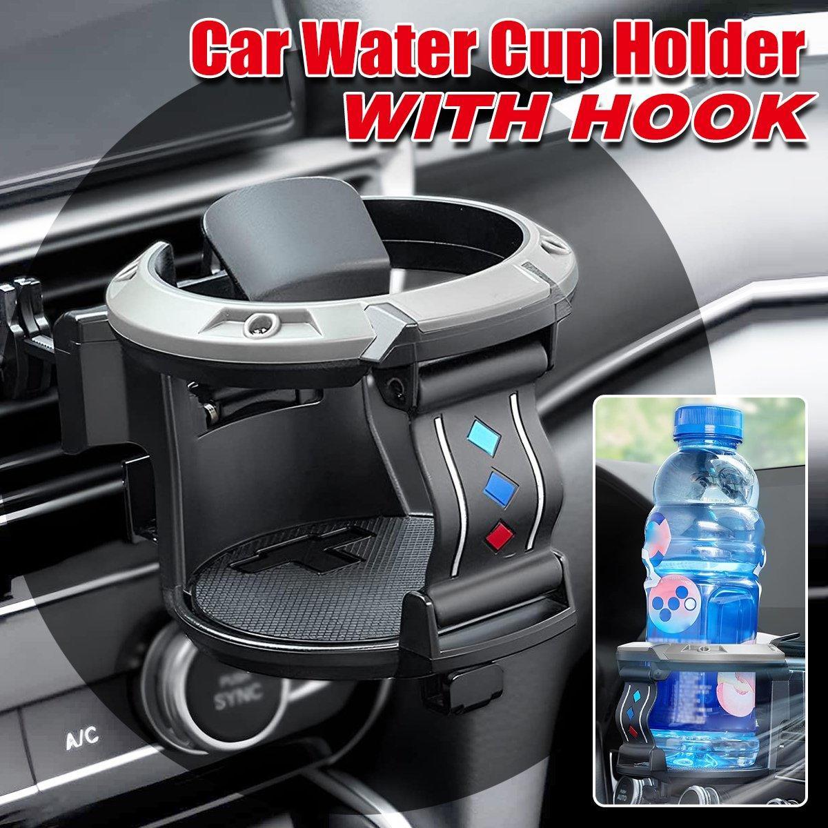Universal Car Air Vent Cup Holder Beverage for Milk Tea Stand with Hook Bracket V528-CUP-HOLDER-BLACK-GREY-122374