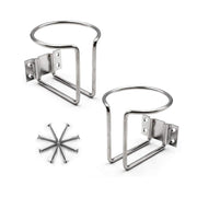 2pcs Cup Stainless Steel Boat Drink Holder Ring Holders Marine Car Truck Yacht V528-CUP-HOLDER-SILVER-2PCS-424625