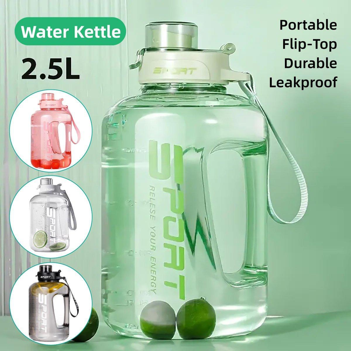 Large Capacity Water Cup Fitness Sports Water Bottle for Gym Outdoor Activities - Pink V528-CUP-PINK-2500ML-510860
