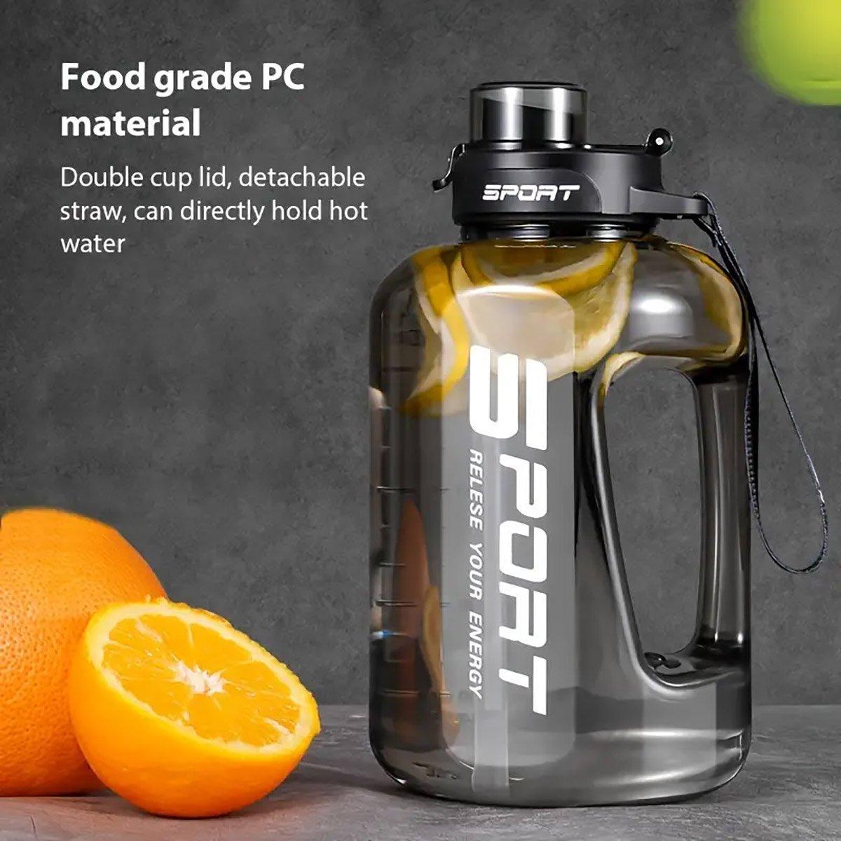 Large Capacity Water Cup Fitness Sports Water Bottle for Gym Outdoor Activities - Pink V528-CUP-PINK-2500ML-510860