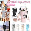 Portable Cup Sleeve Drink Holder Reusable Water Bottle Carrier Travel Bag - Grey V528-CUP-SLEEVE-GREY-906295