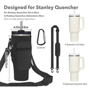 Portable Cup Sleeve Drink Holder Reusable Water Bottle Carrier Travel Bag - Grey V528-CUP-SLEEVE-GREY-906295