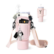 Portable Cup Sleeve Drink Holder Reusable Water Bottle Carrier Travel Bag - Grey V528-CUP-SLEEVE-GREY-906295