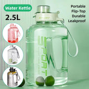 Large Capacity Water Cup Fitness Sports Water Bottle for Gym Outdoor Activities - White V528-CUP-WHITE-2500ML-119745