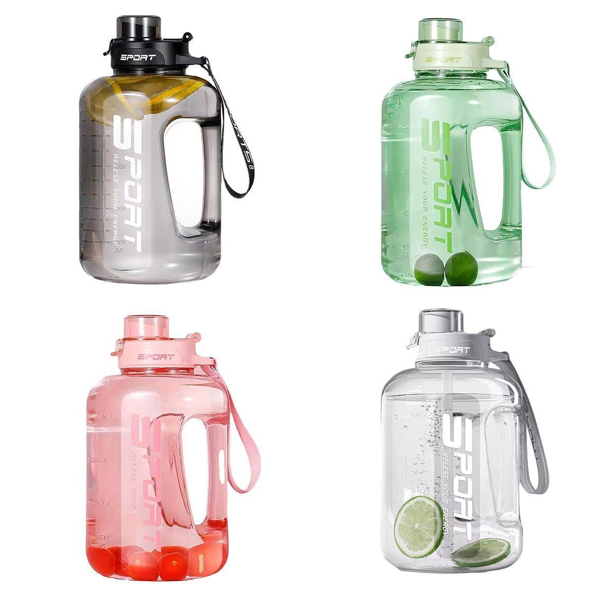 Large Capacity Water Cup Fitness Sports Water Bottle for Gym Outdoor Activities - White V528-CUP-WHITE-2500ML-119745