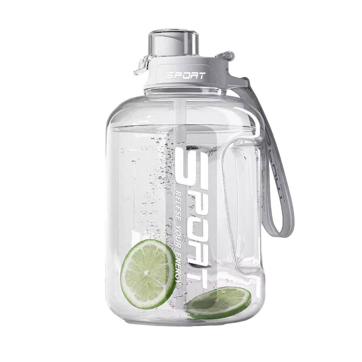 Large Capacity Water Cup Fitness Sports Water Bottle for Gym Outdoor Activities - White V528-CUP-WHITE-2500ML-119745