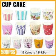 500pcs Colorful Cupcake Muffin Baking Cups Greaseproof Nonstick Paper Liners - Cupcake-500pcs-FTBD V528-CUPCAKE-500PCS-FTBD-433230