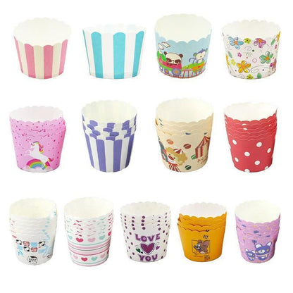 500pcs Colorful Cupcake Muffin Baking Cups Greaseproof Nonstick Paper Liners - Cupcake-500pcs-FTBD V528-CUPCAKE-500PCS-FTBD-433230
