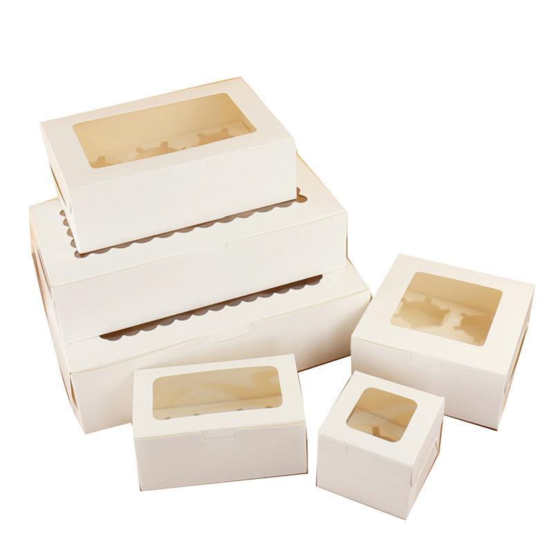 Cupcake Box Cases 1/2/4/8/12 Holes Window Face Cases Party Wedding Muffin Baking - 2 Holes 25PCS V528-CUPCAKE2HOLE25PCS
