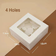 Cupcake Box Cases 1/2/4/8/12 Holes Window Face Cases Party Wedding Muffin Baking - 2 Holes 25PCS V528-CUPCAKE2HOLE25PCS