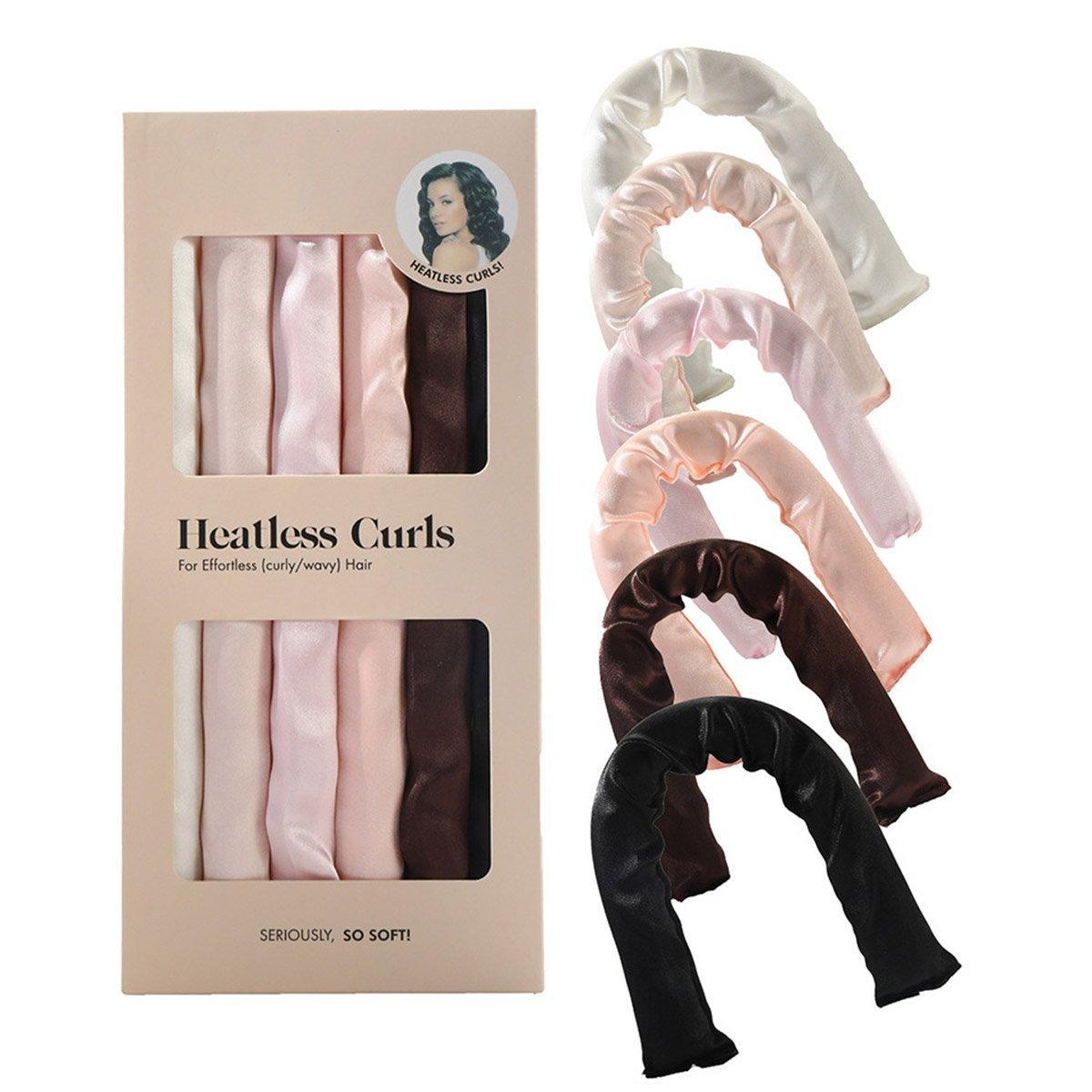 6Colours Heatless Curling Rod Foam Set Lazy Overnight Hair Rollers Big Waves Tool - Colourful V528-CURLS-COLOUR-855558