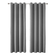 2pcs Semi Blackout Curtain Fabric Solid Colour Home Decor Drapes for Living Room - Red - 132x160cm V528-CURTAIN-2PCS-132X160-RED-494080