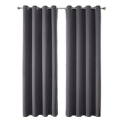 2pcs Semi Blackout Curtain Fabric Solid Colour Home Decor Drapes for Living Room - Red - 132x160cm V528-CURTAIN-2PCS-132X160-RED-494080