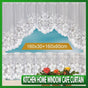 2Pcs/Set White Lace Kitchen Home Window Cafe Curtain W Scallope Edge 160Cm Wide V528-CURTAIN-2PCS-17956