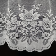 2Pcs/Set White Lace Kitchen Home Window Cafe Curtain W Scallope Edge 160Cm Wide V528-CURTAIN-2PCS-17956
