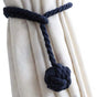1pair Braided Cotton Curtain Tiebacks No Hole Curtain Holdbacks Hanging Balls - Navy V528-CURTAIN-TIE-2PCS-NAVY-403625