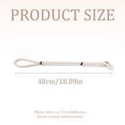 Curtain Tiebacks Pearl Strap Set 3 Pairs Decorative Buckle Holder Rings Hooks - Blue V528-CURTAIN-TIE-BLUE-3PAIR-796124