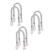 Curtain Tiebacks Pearl Strap Set 3 Pairs Decorative Buckle Holder Rings Hooks - Blue V528-CURTAIN-TIE-BLUE-3PAIR-796124