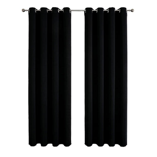 2pcs Semi Blackout Curtain Fabric Solid Colour Home Decor Drapes for Living Room - Dark Grey - 132x160cm V528-CURTAIN2PCS-132X160-DARKGREY-611099