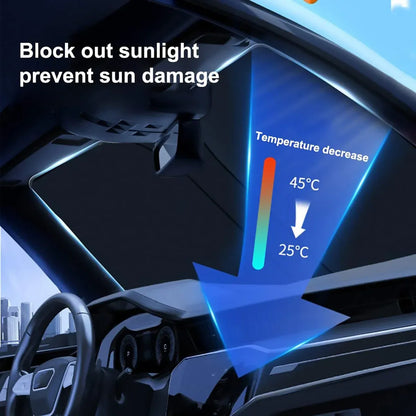 Car Window Sun Shade Retractable Side Visor Shield Cover Roll Curtain For Auto Use - 40x125cm V528-CURTAINS-40-125CM-953784