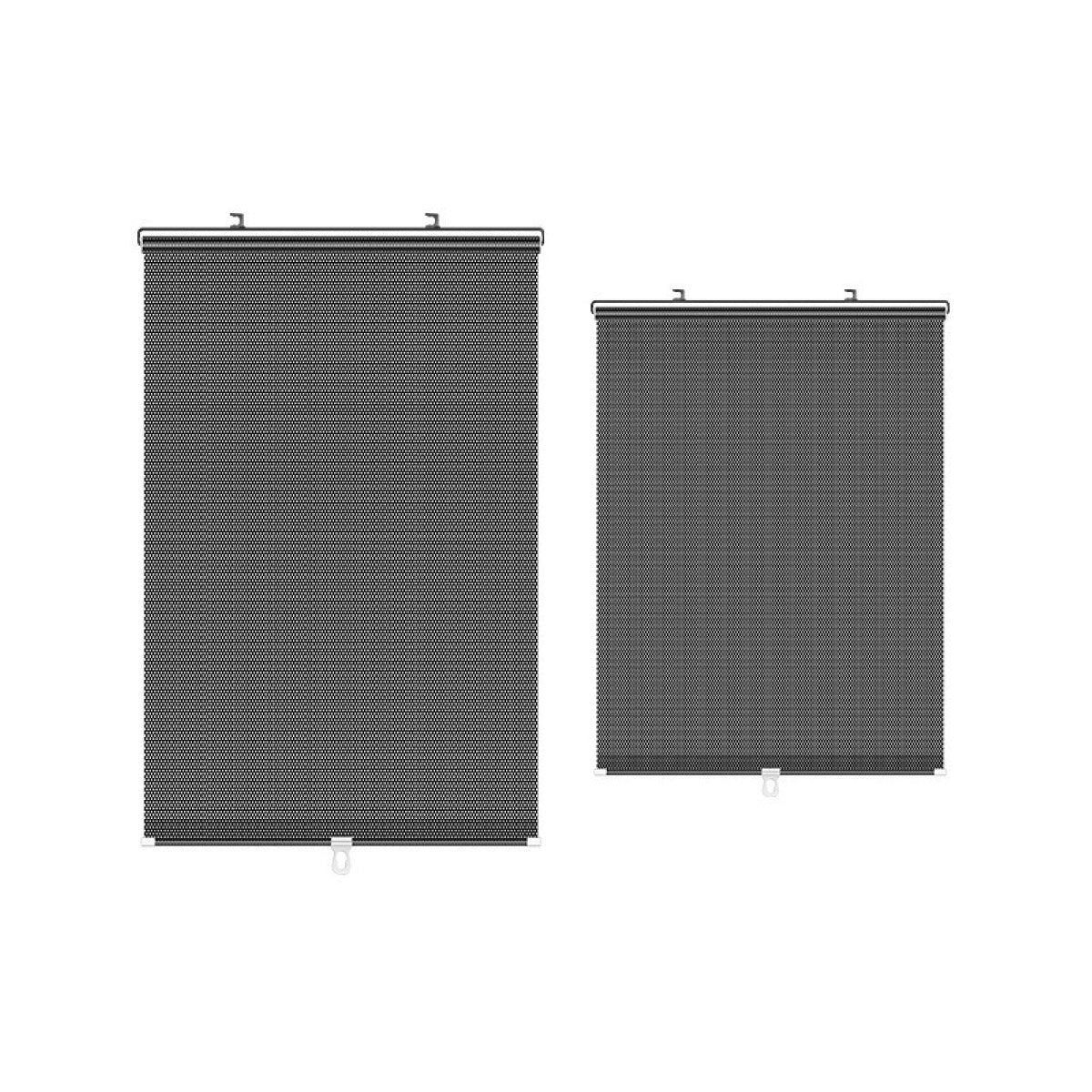Car Window Sun Shade Retractable Side Visor Shield Cover Roll Curtain For Auto Use - 40x60cm