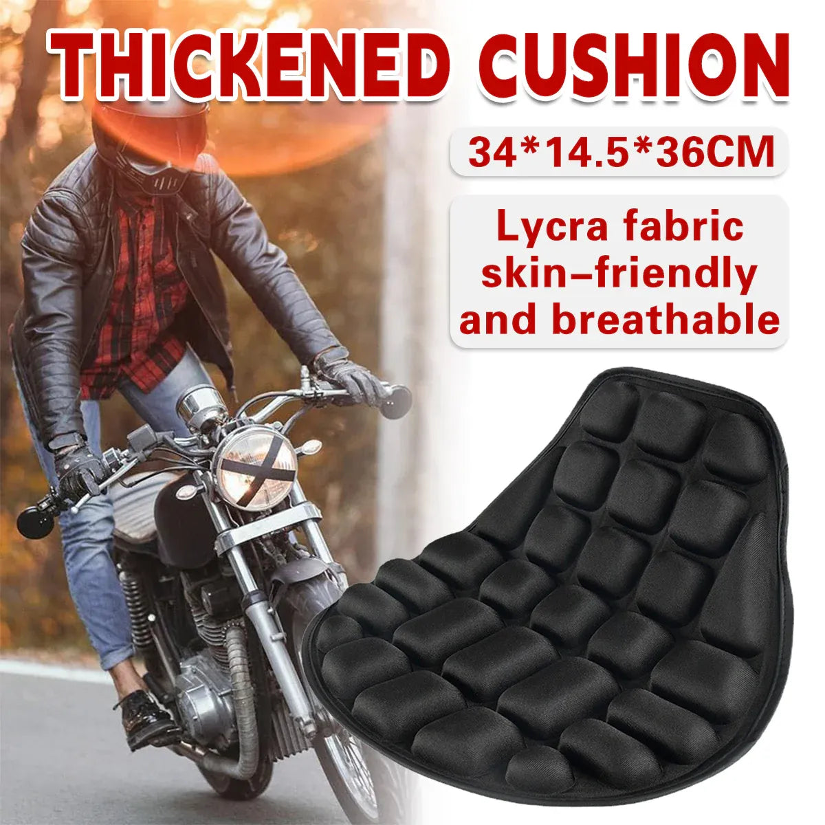 Waterproof Car Motorcycle Seat Cover Thickened Cushion Sun Protection Mat Pad V528-CUSHION-939325