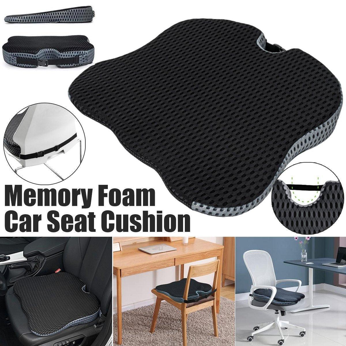 Universal Memory Foam Seat Cushion for Car Office and Home Chair Use V528-CUSHION-BLACK-146234