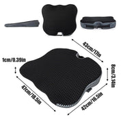 Universal Memory Foam Seat Cushion for Car Office and Home Chair Use V528-CUSHION-BLACK-146234