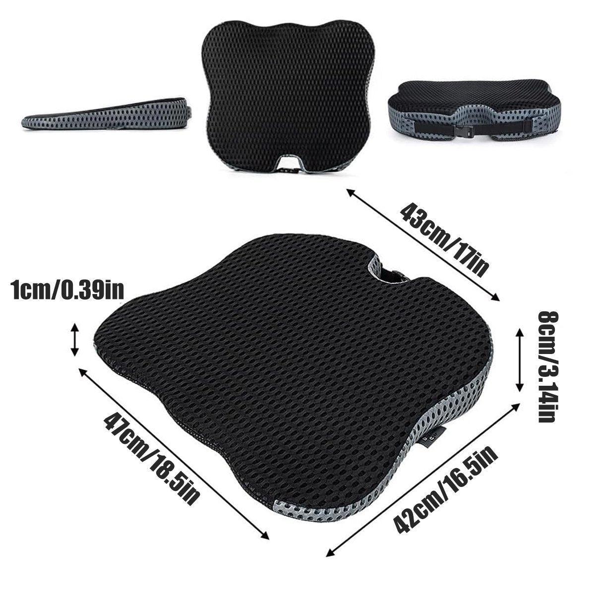 Universal Memory Foam Seat Cushion for Car Office and Home Chair Use V528-CUSHION-BLACK-146234