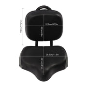Electric Bicycle Tricycle Seat With Backrest Adjustable Comfortable Bike Seat - Black V528-CUSHION-BLACK-711504
