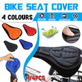Thick Silicone Bike Seat Cover Comfort Gel Cycling Bicycle Saddle Cushion Pad - Set of 4 Colours V528-CUSHION-COVER-4PCS-657847
