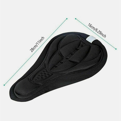 Thick Silicone Bike Seat Cover Comfort Gel Cycling Bicycle Saddle Cushion Pad - Set of 4 Colours V528-CUSHION-COVER-4PCS-657847